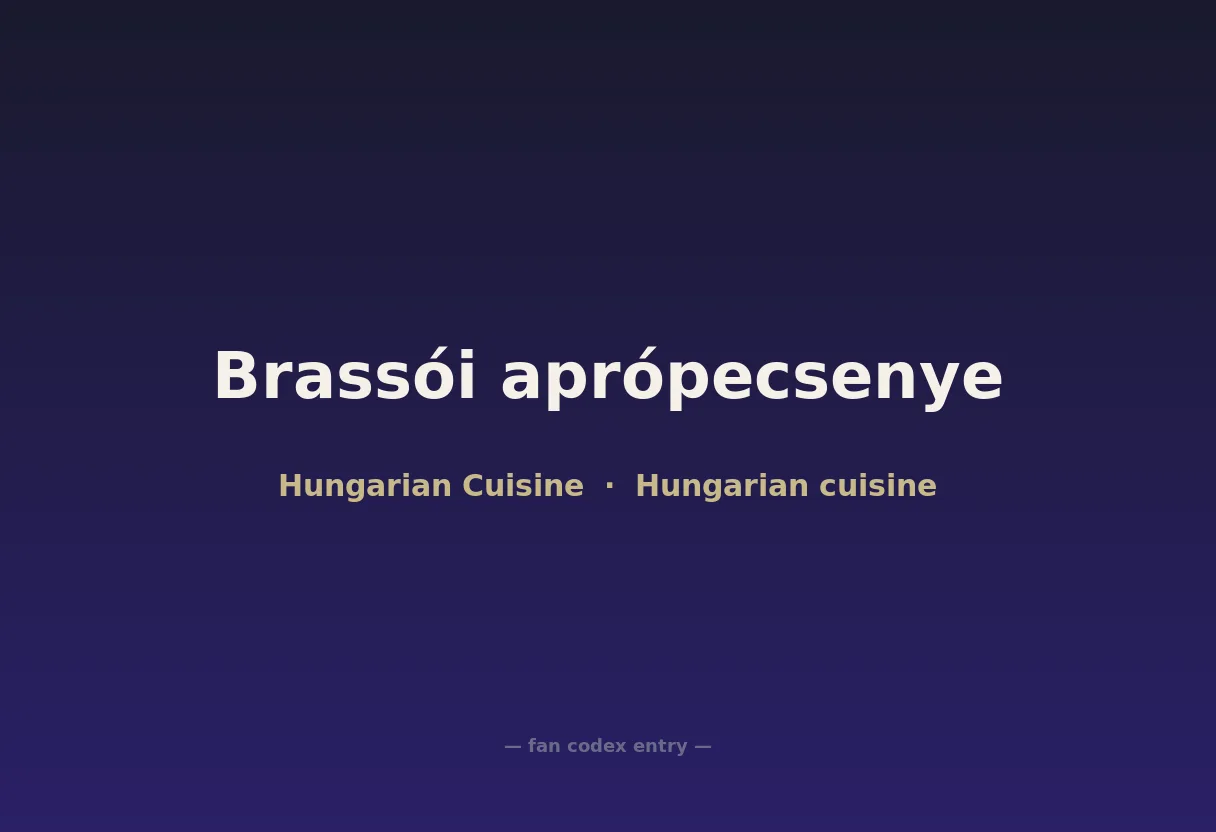 Brassói aprópecsenye
