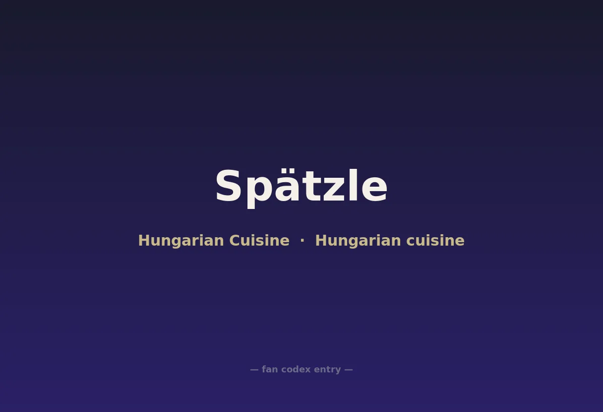 Spätzle