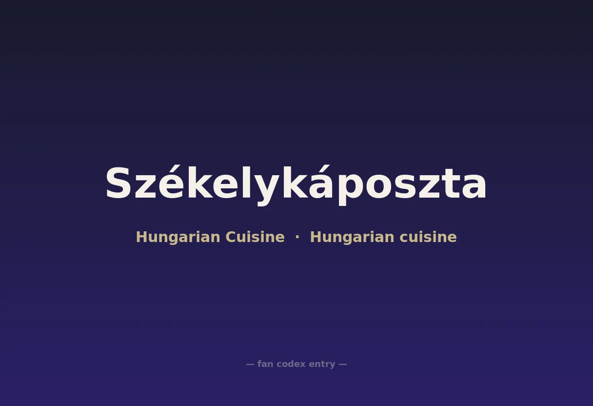 Székelykáposzta
