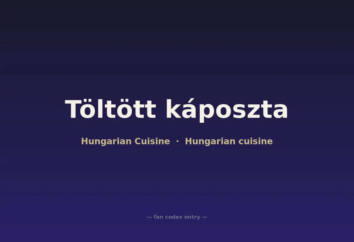 Töltött káposzta