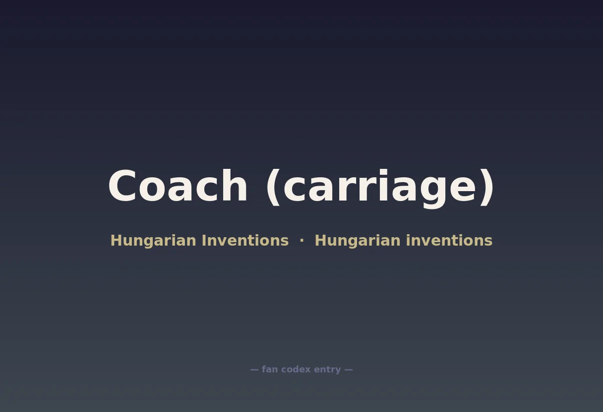 Coach (carriage)