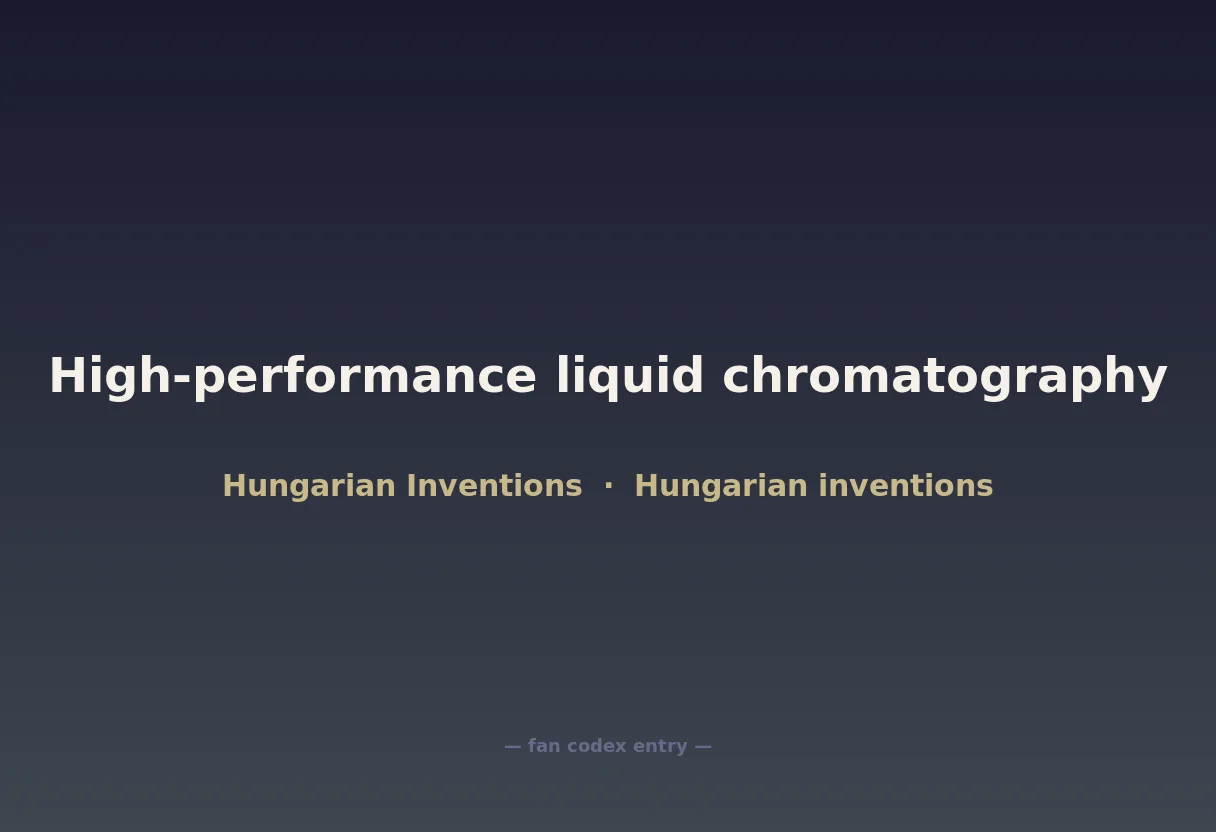 High-performance liquid chromatography