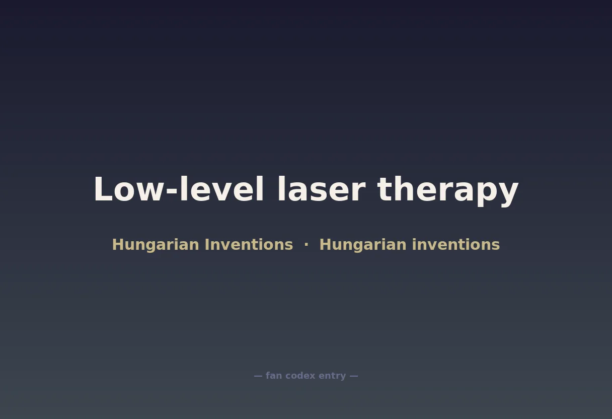 Low-level laser therapy