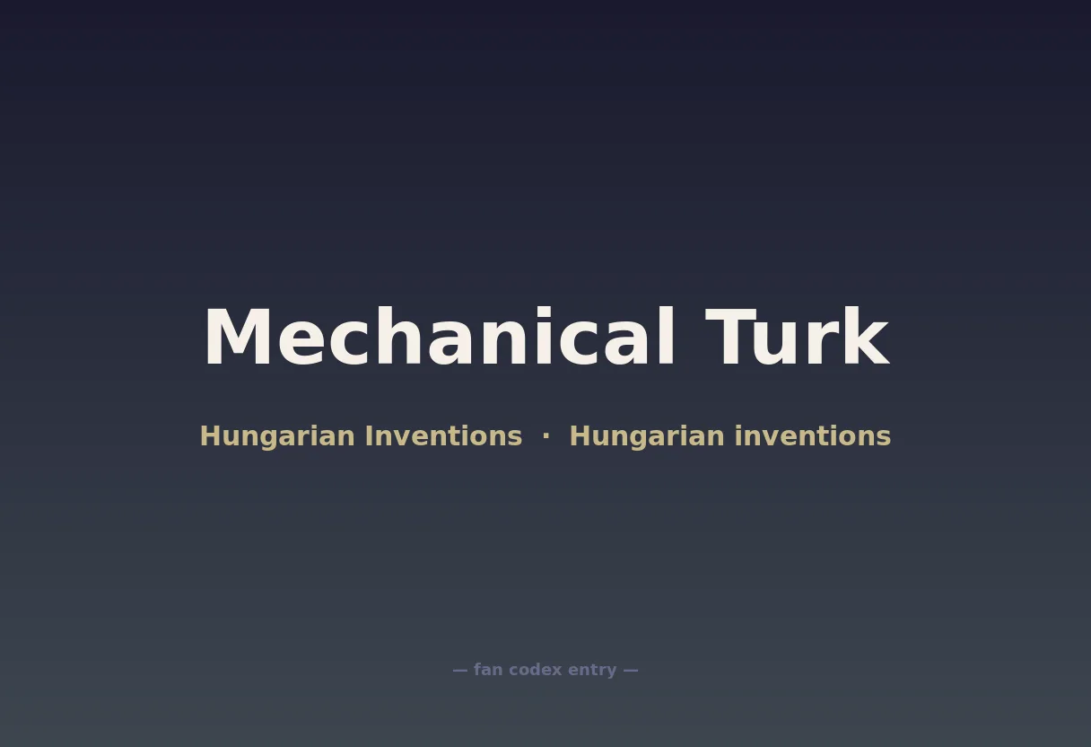 Mechanical Turk