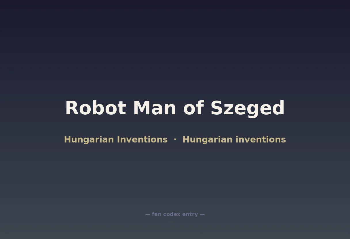 Robot Man of Szeged