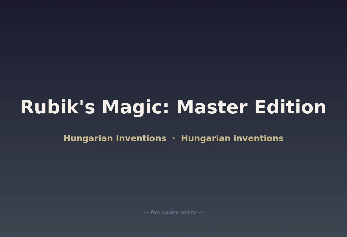 Rubik's Magic: Master Edition