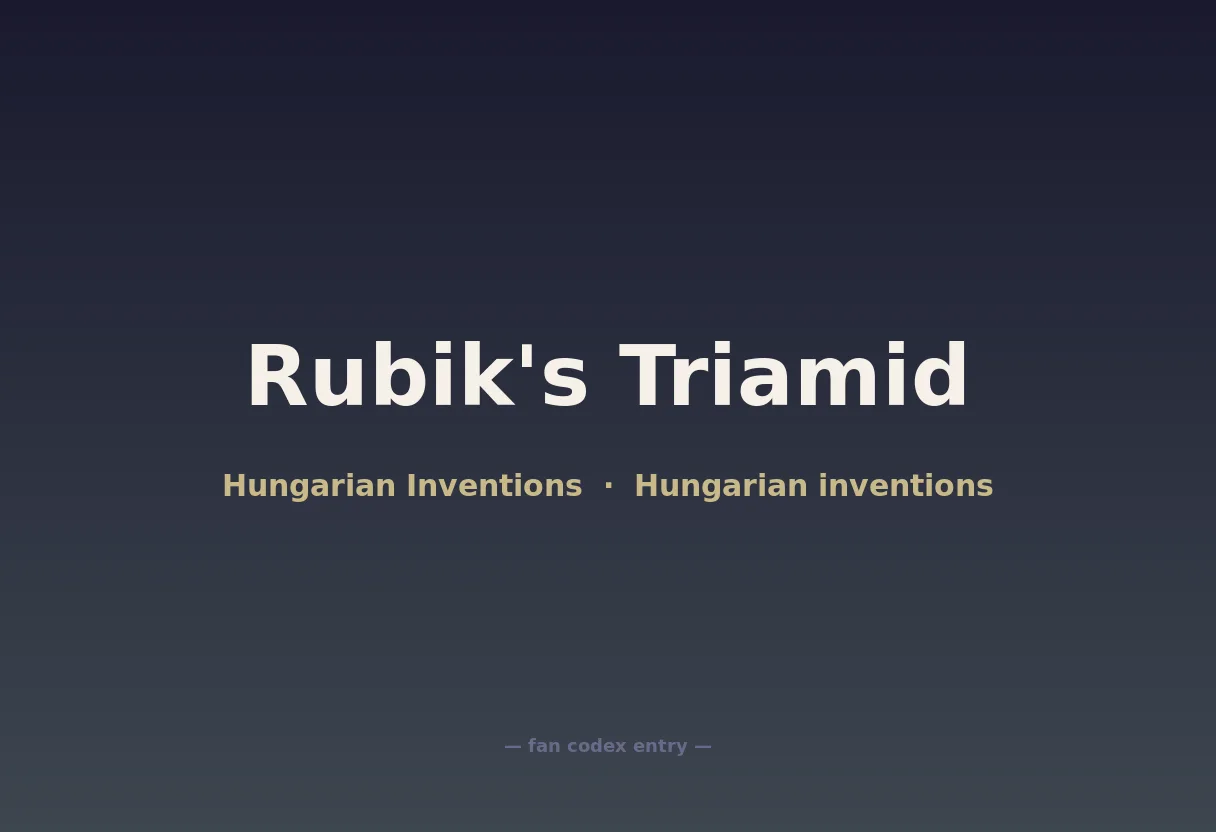Rubik's Triamid