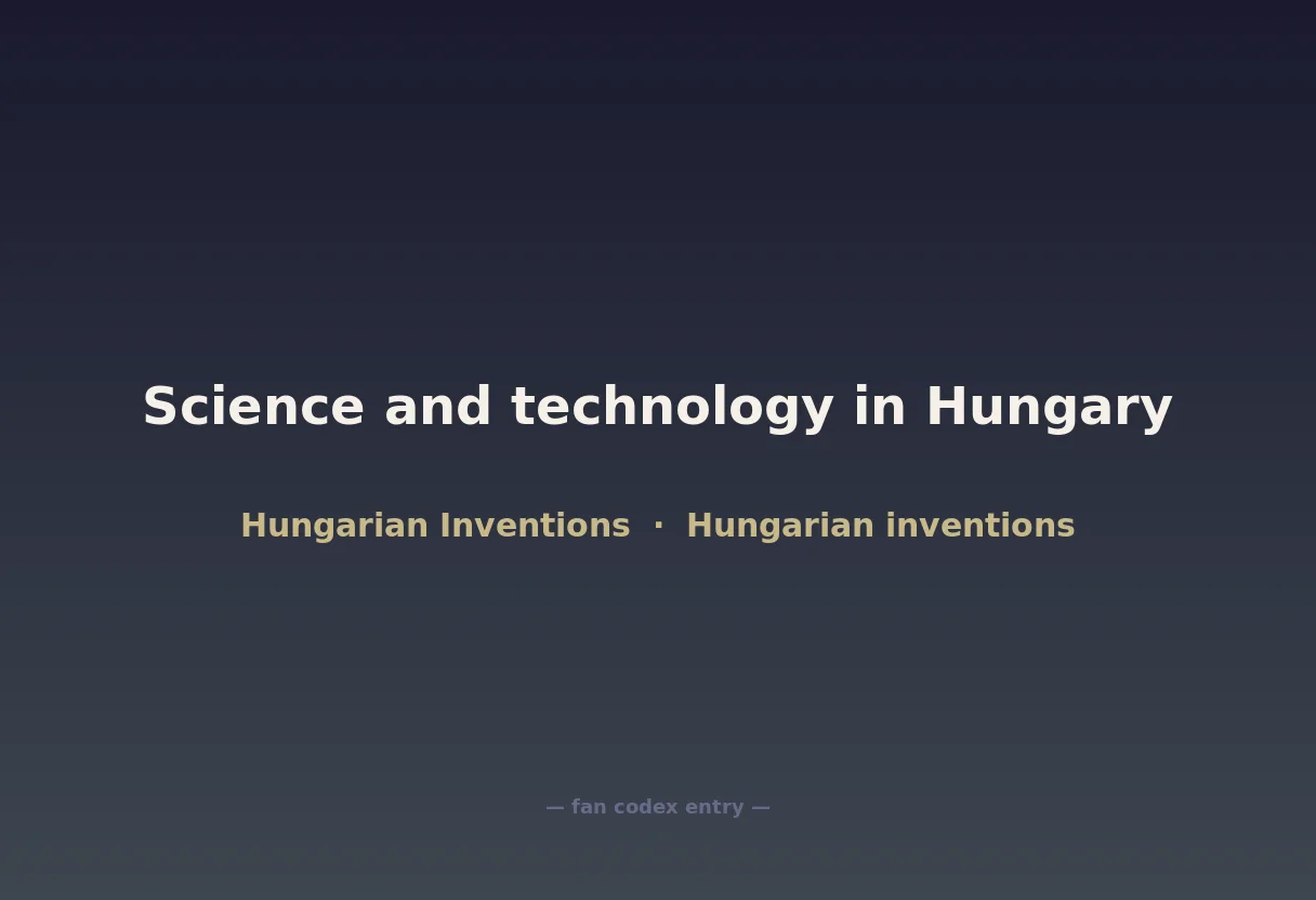 Science and technology in Hungary