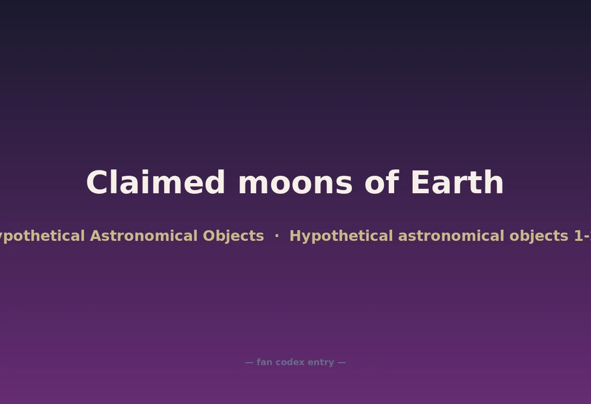 Claimed moons of Earth