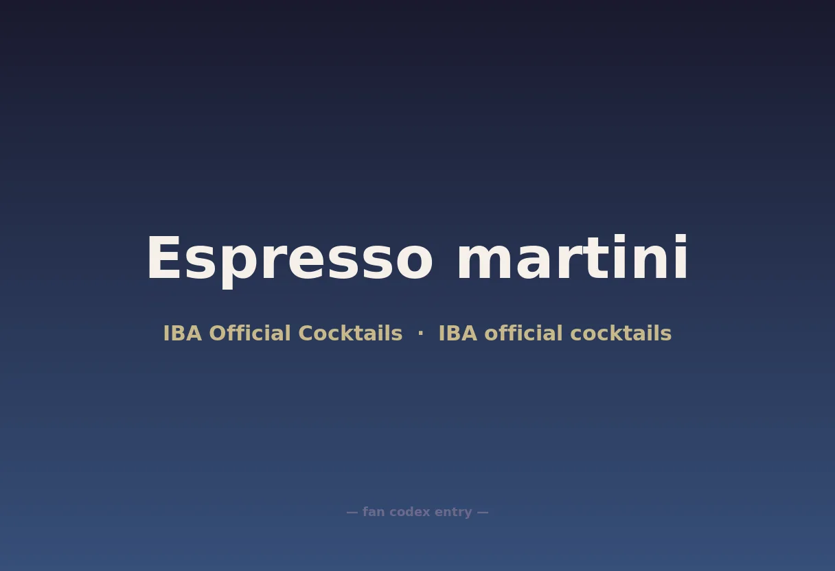 Espresso martini