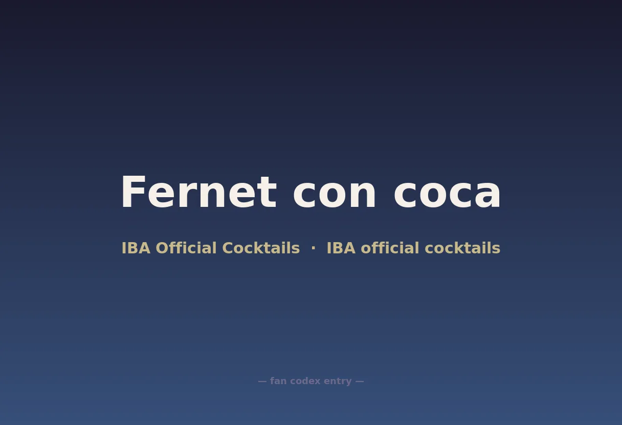 Fernet con coca