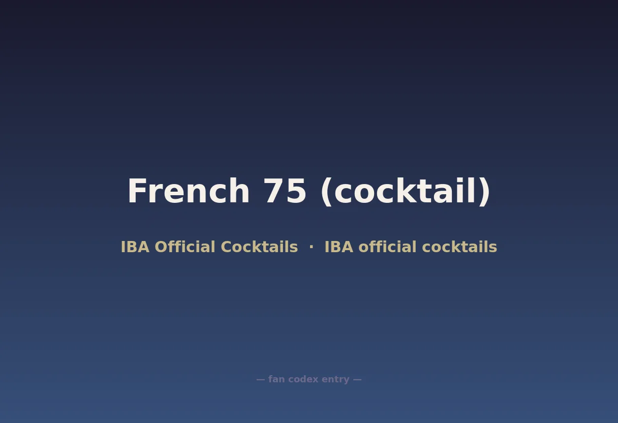 French 75 (cocktail)