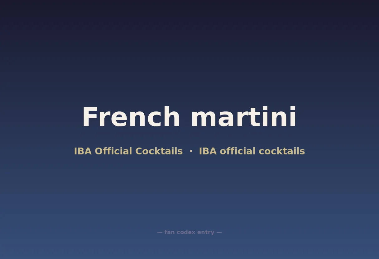 French martini