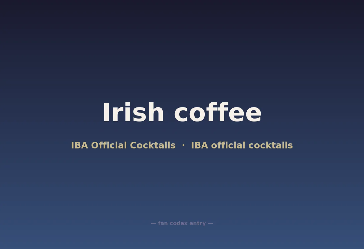 Irish coffee