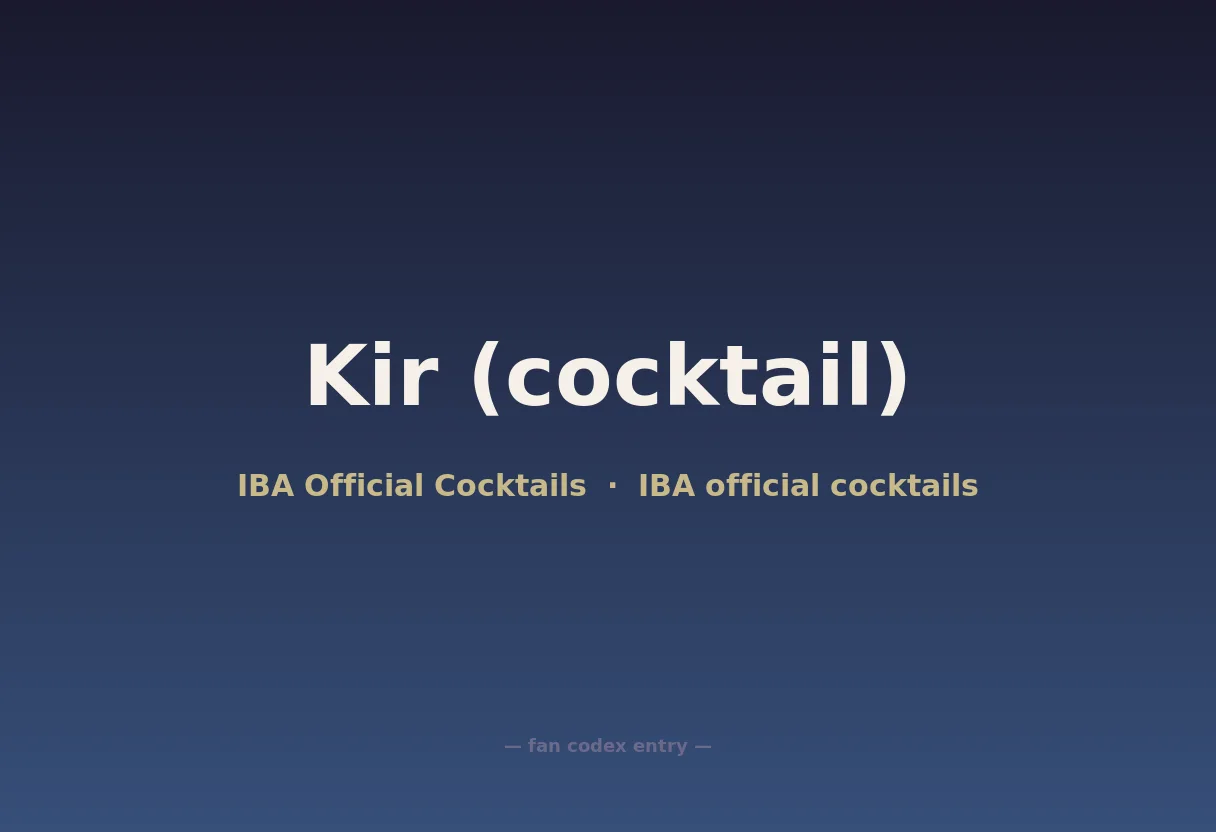 Kir (cocktail)