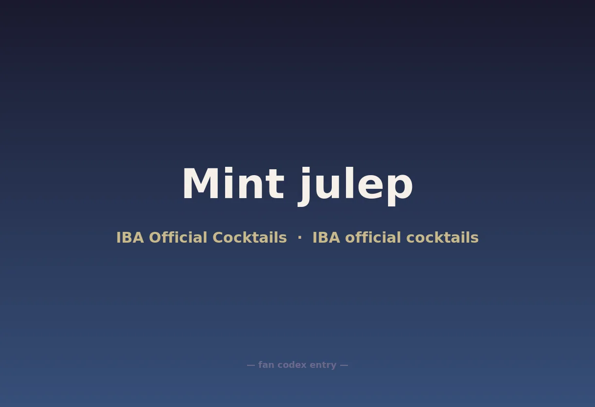 Mint julep