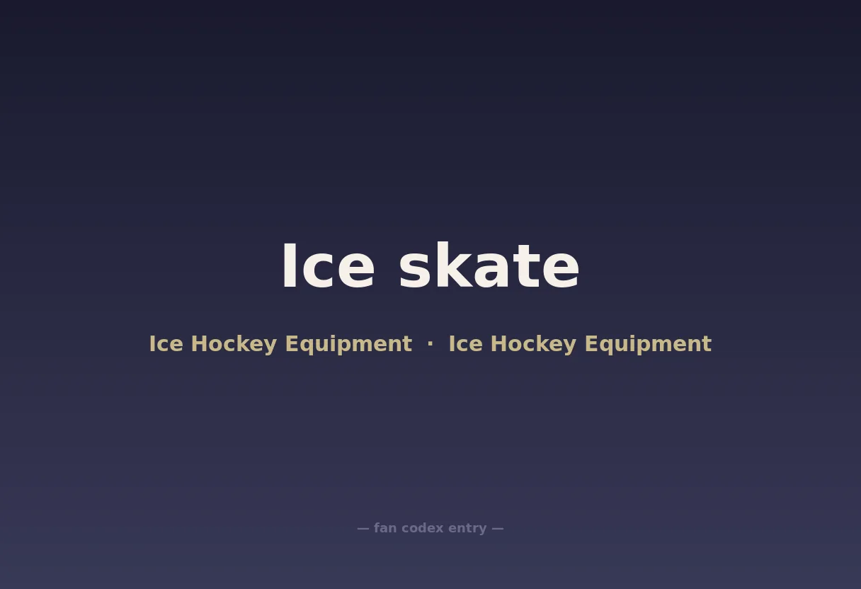 Ice skate