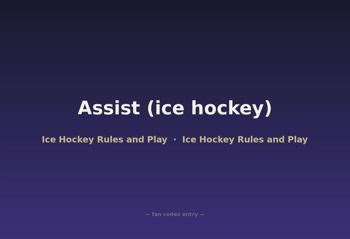 Assist (ice hockey)