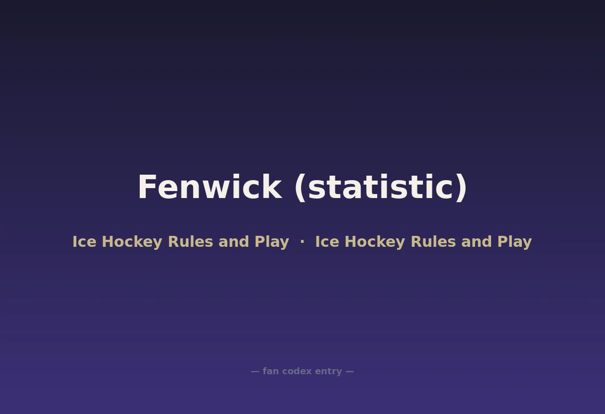 Fenwick (statistic)