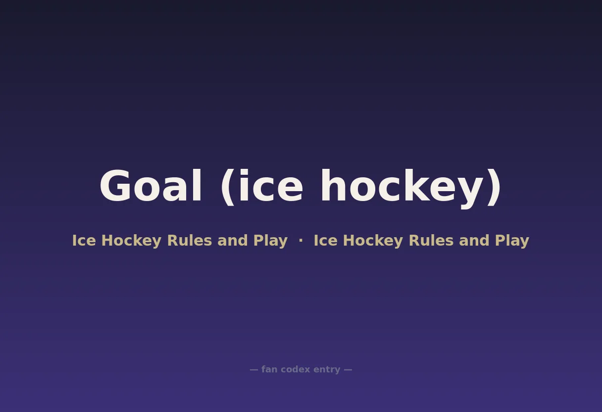 Goal (ice hockey)
