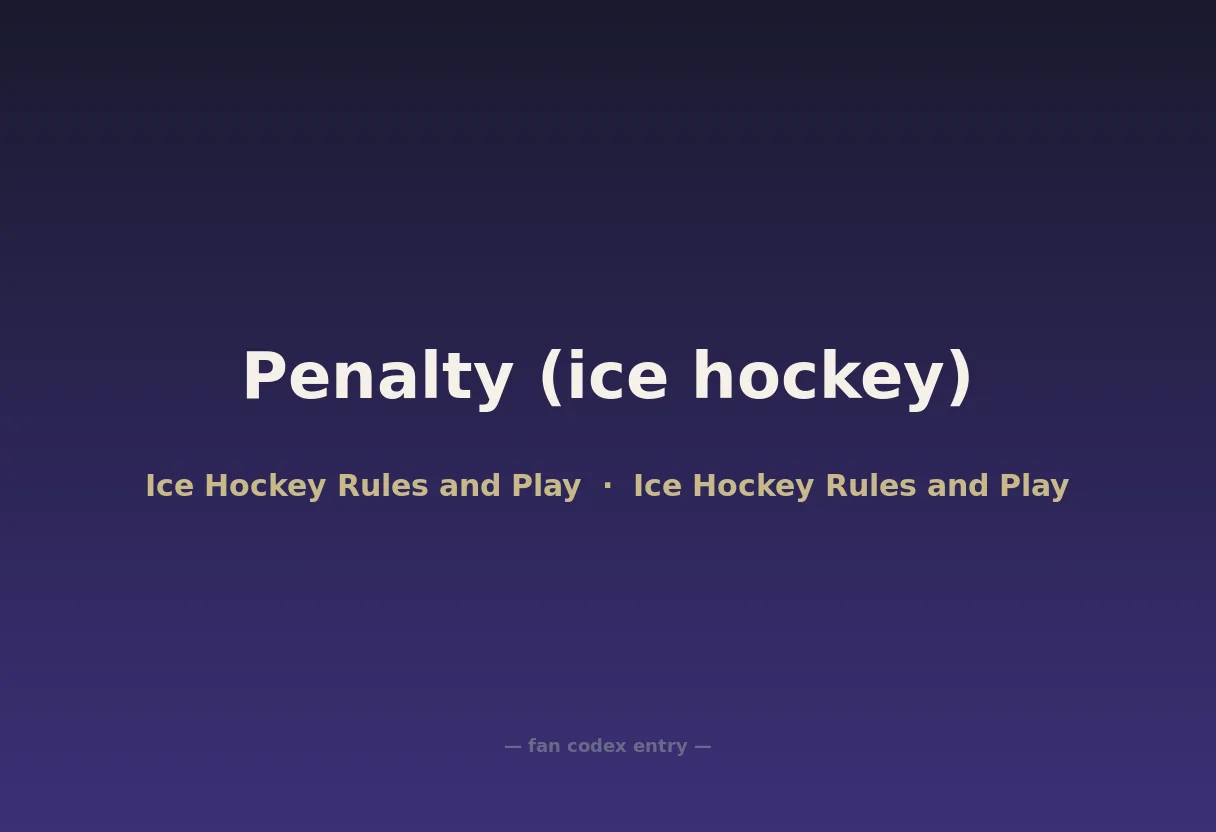 Penalty (ice hockey)