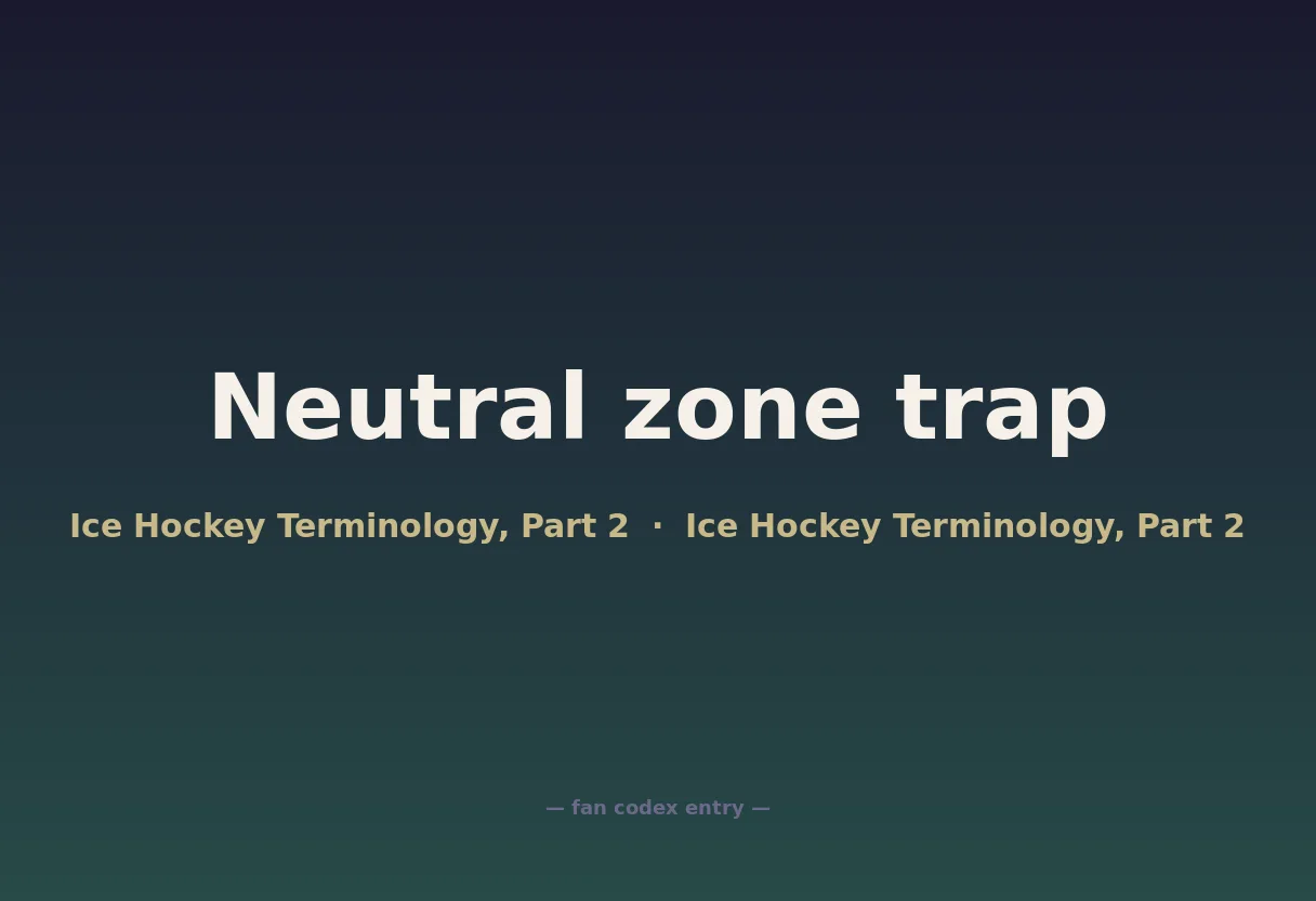 Neutral zone trap