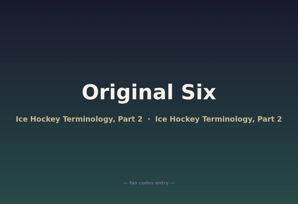 Original Six