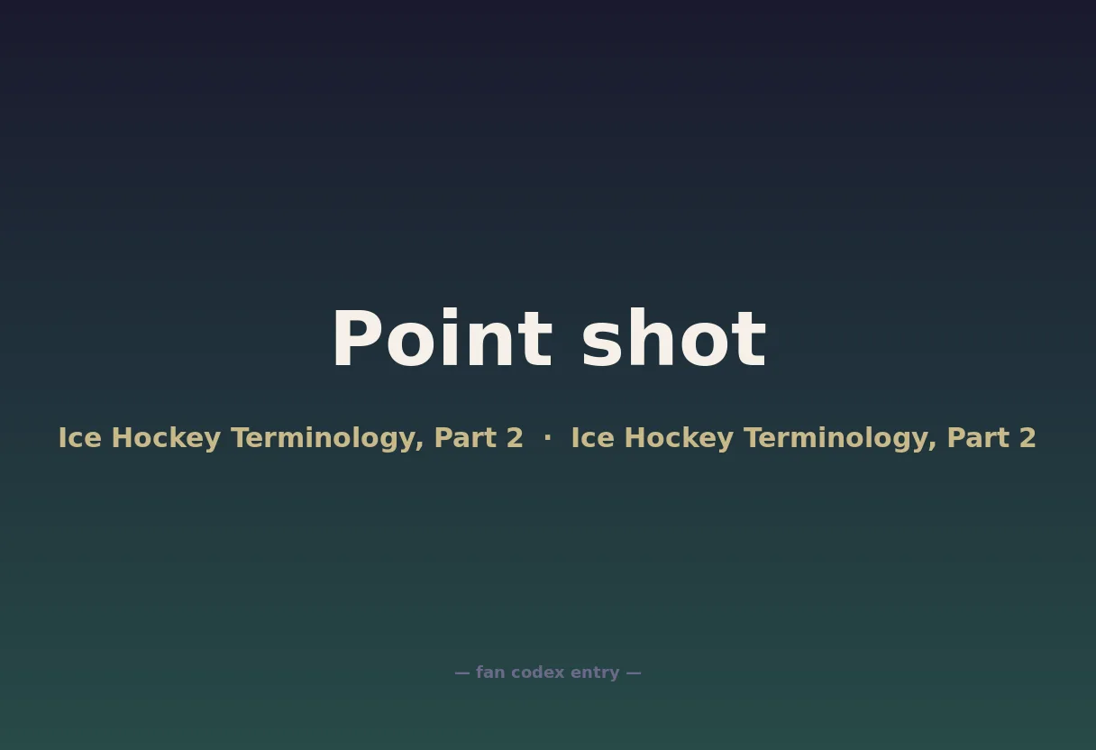 Point shot