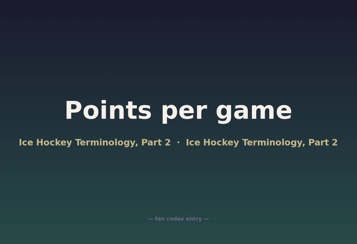 Points per game