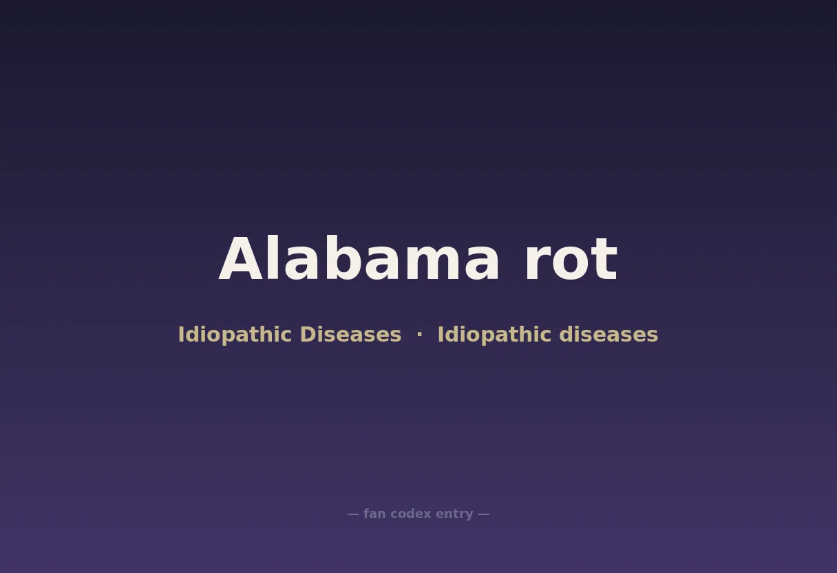 Alabama rot