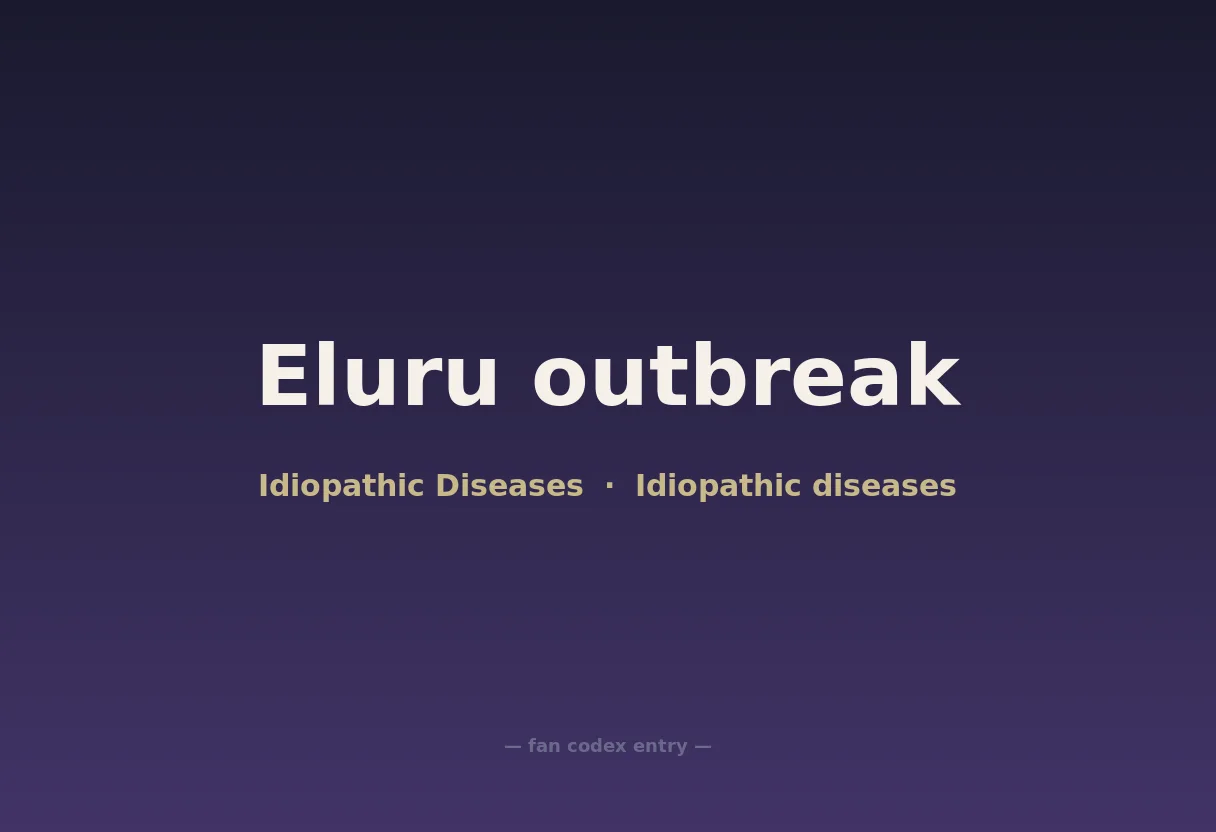 Eluru outbreak
