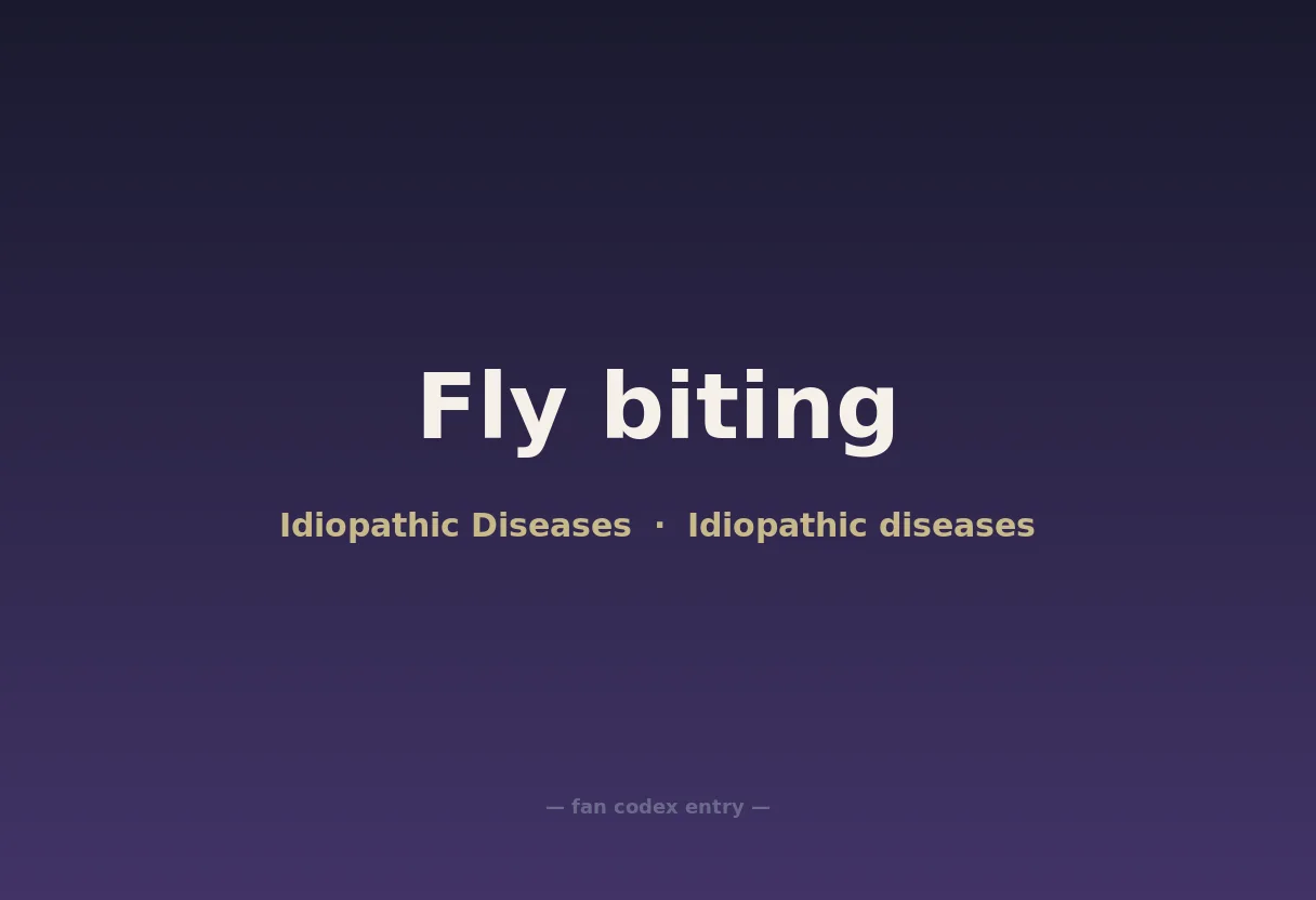 Fly biting