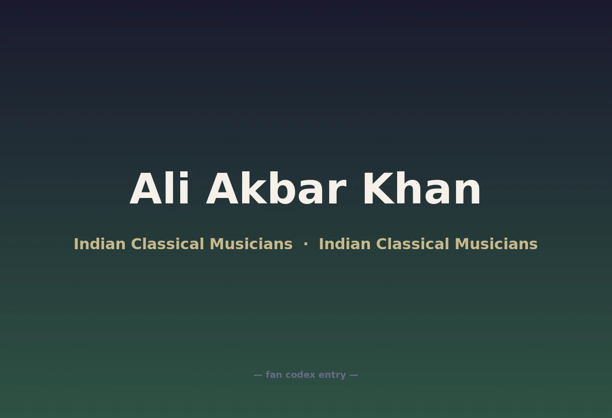 Ali Akbar Khan