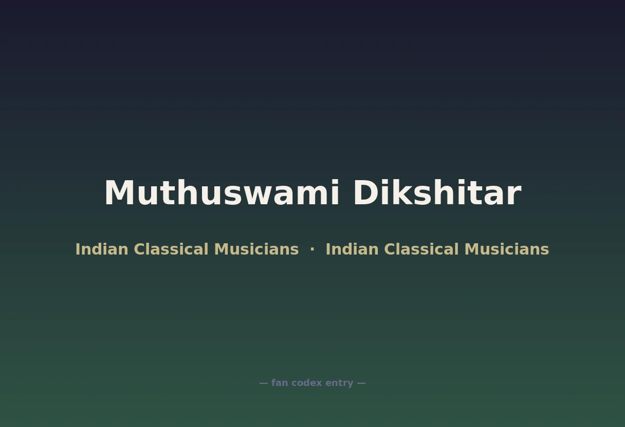 Muthuswami Dikshitar