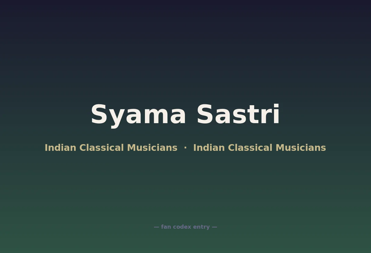 Syama Sastri
