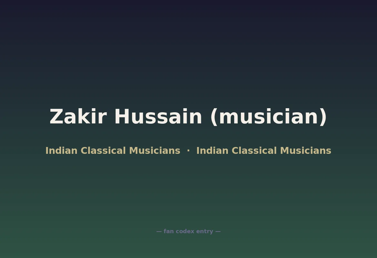 Zakir Hussain (musician)