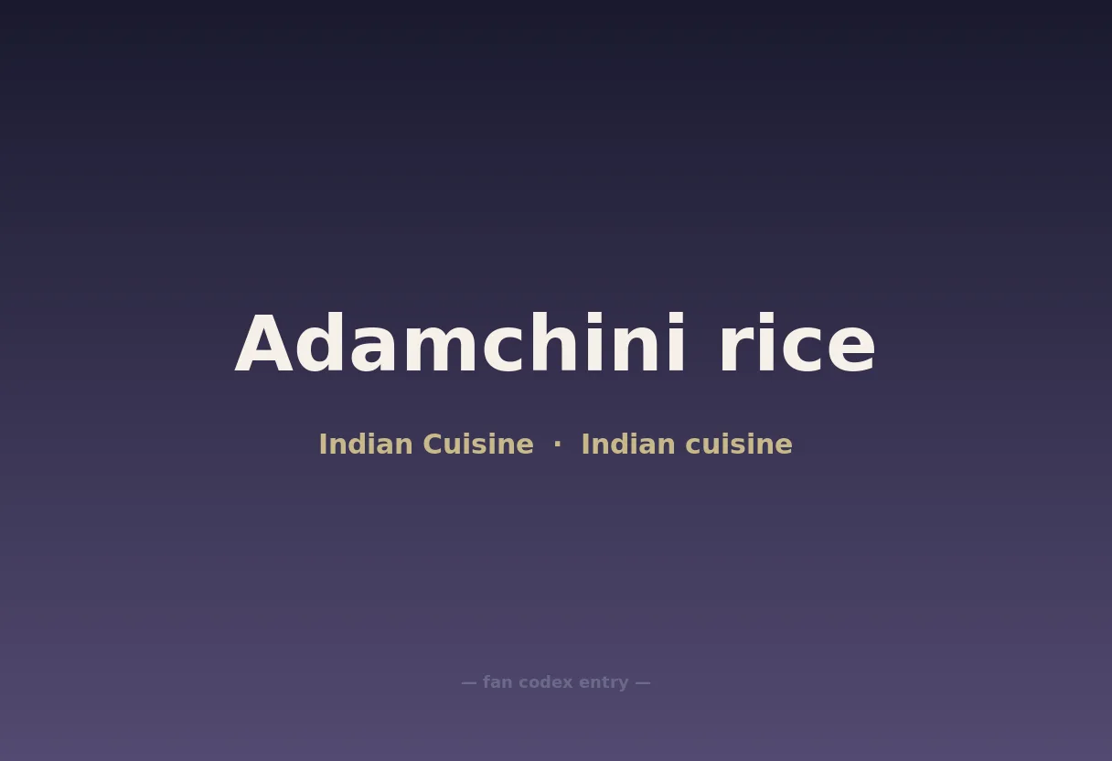 Adamchini rice