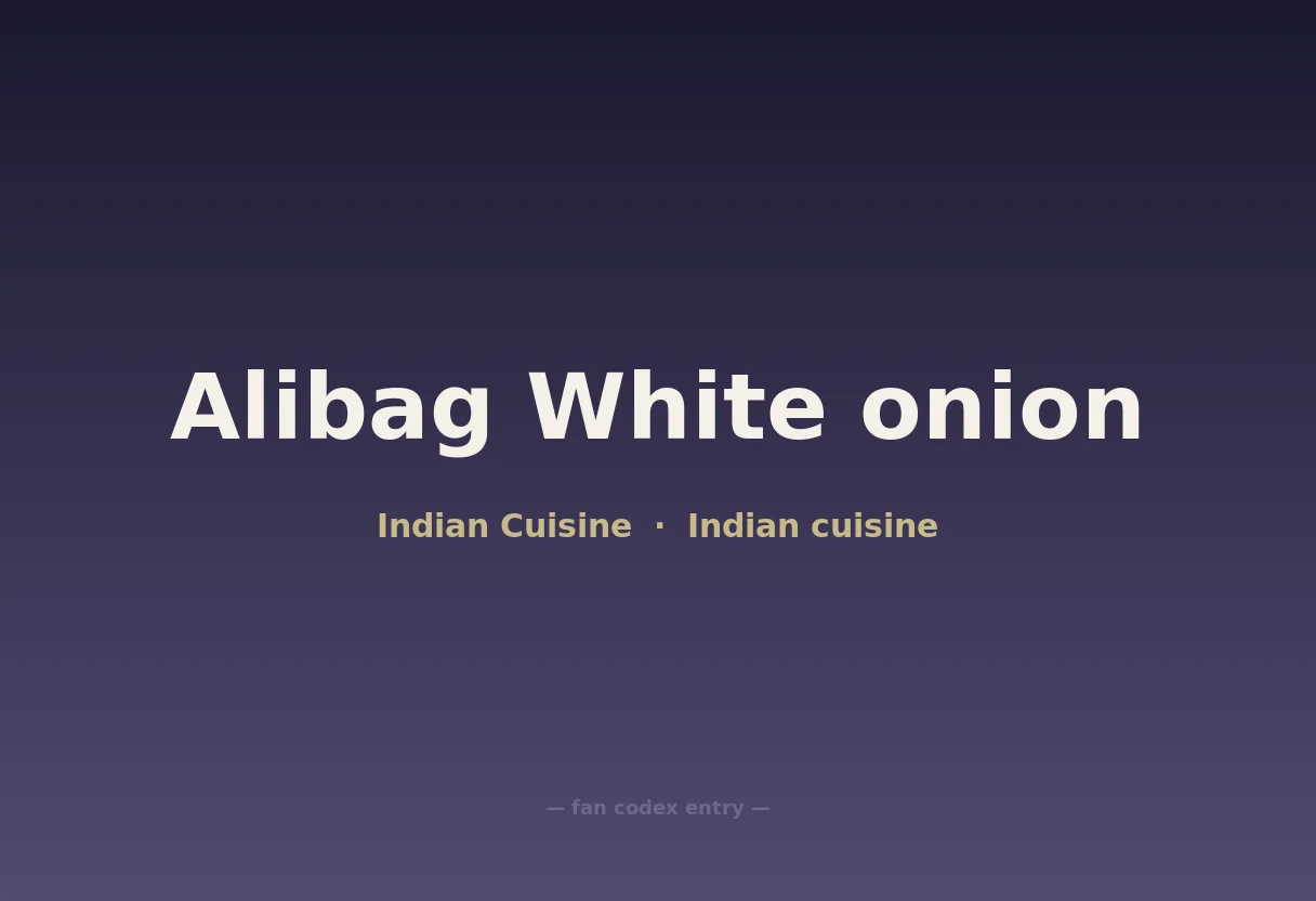 Alibag White onion