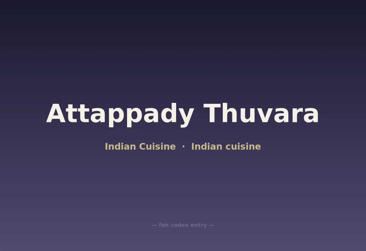 Attappady Thuvara