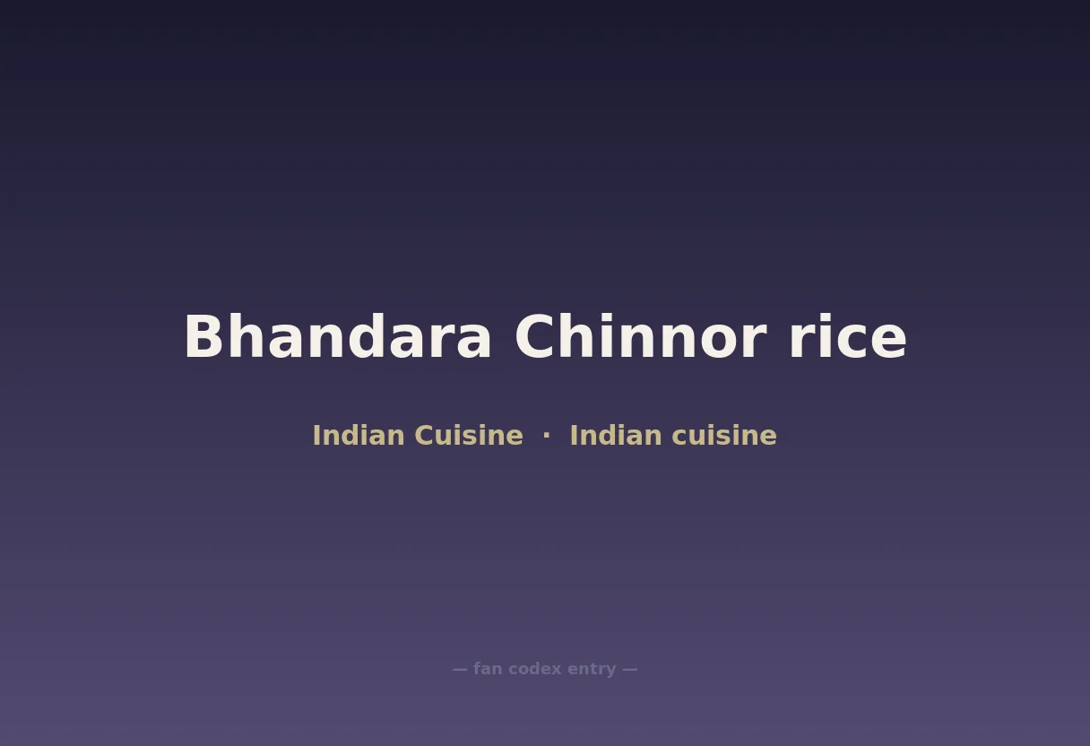 Bhandara Chinnor rice