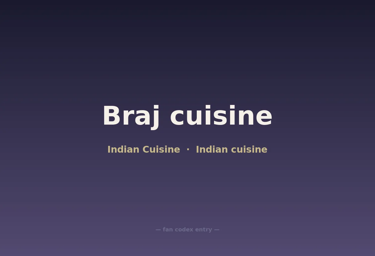 Braj cuisine