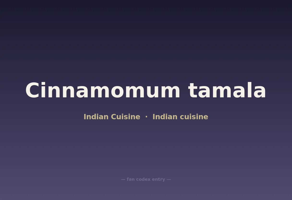 Cinnamomum tamala
