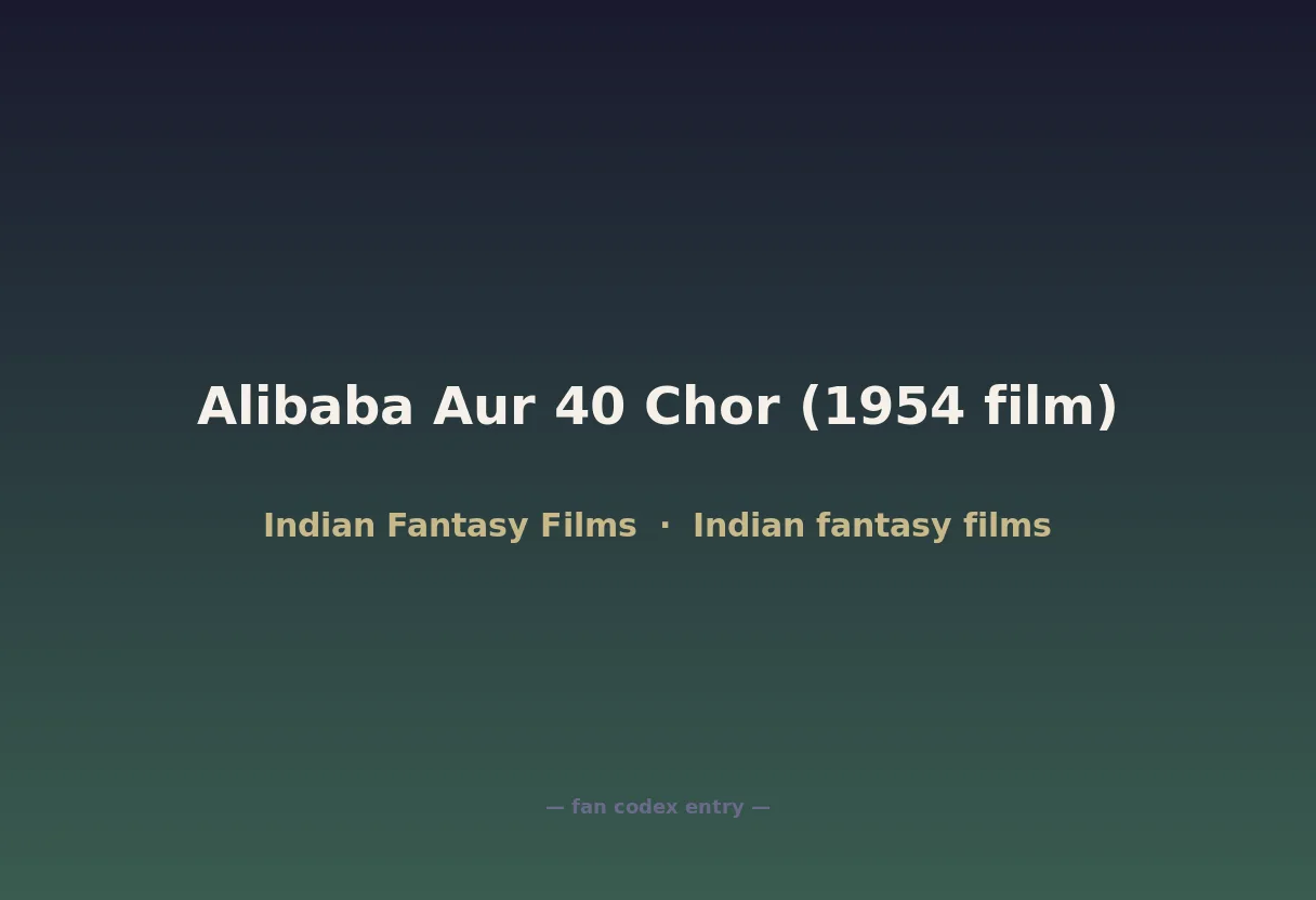 Alibaba Aur 40 Chor (1954 film)