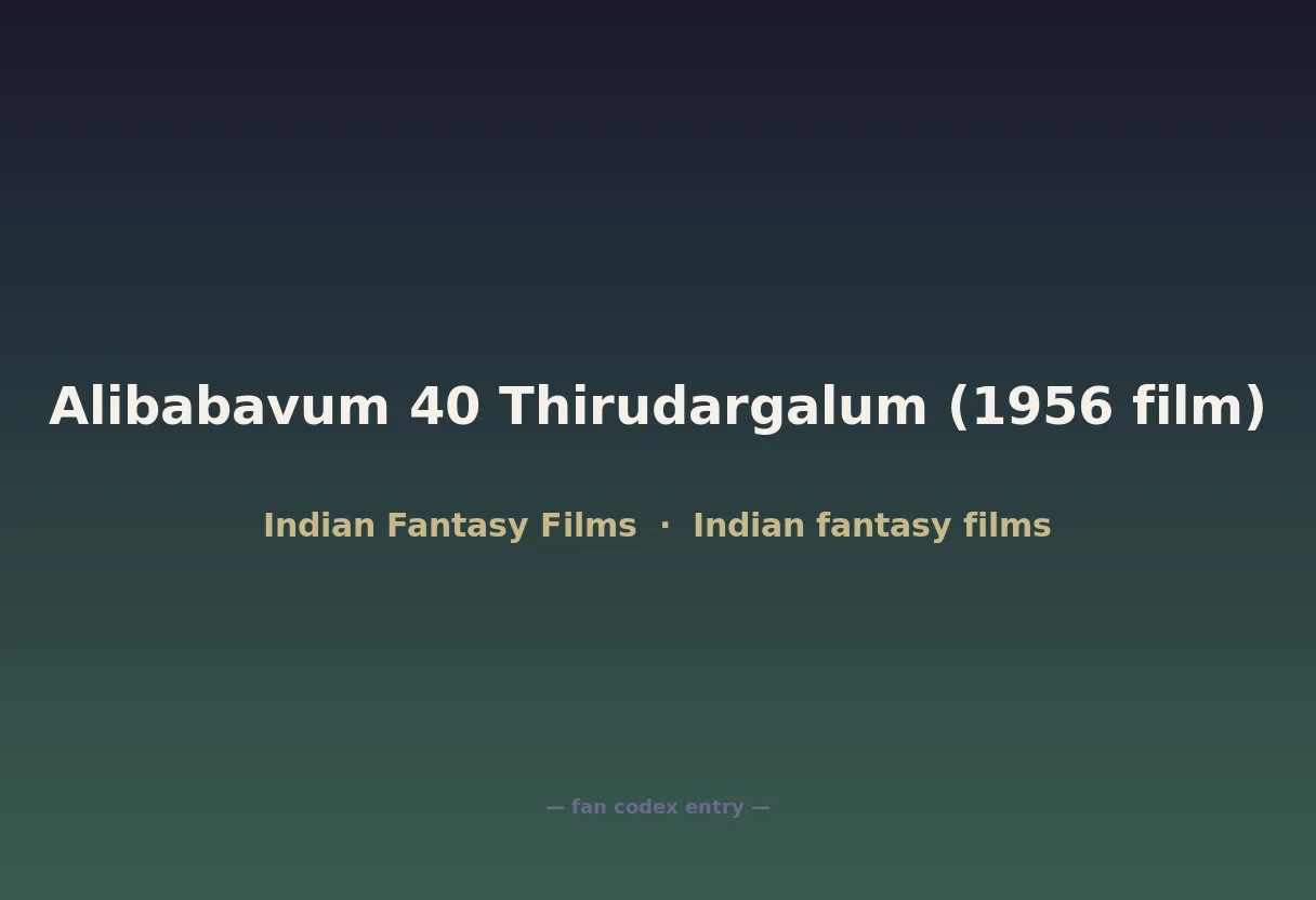 Alibabavum 40 Thirudargalum (1956 film)