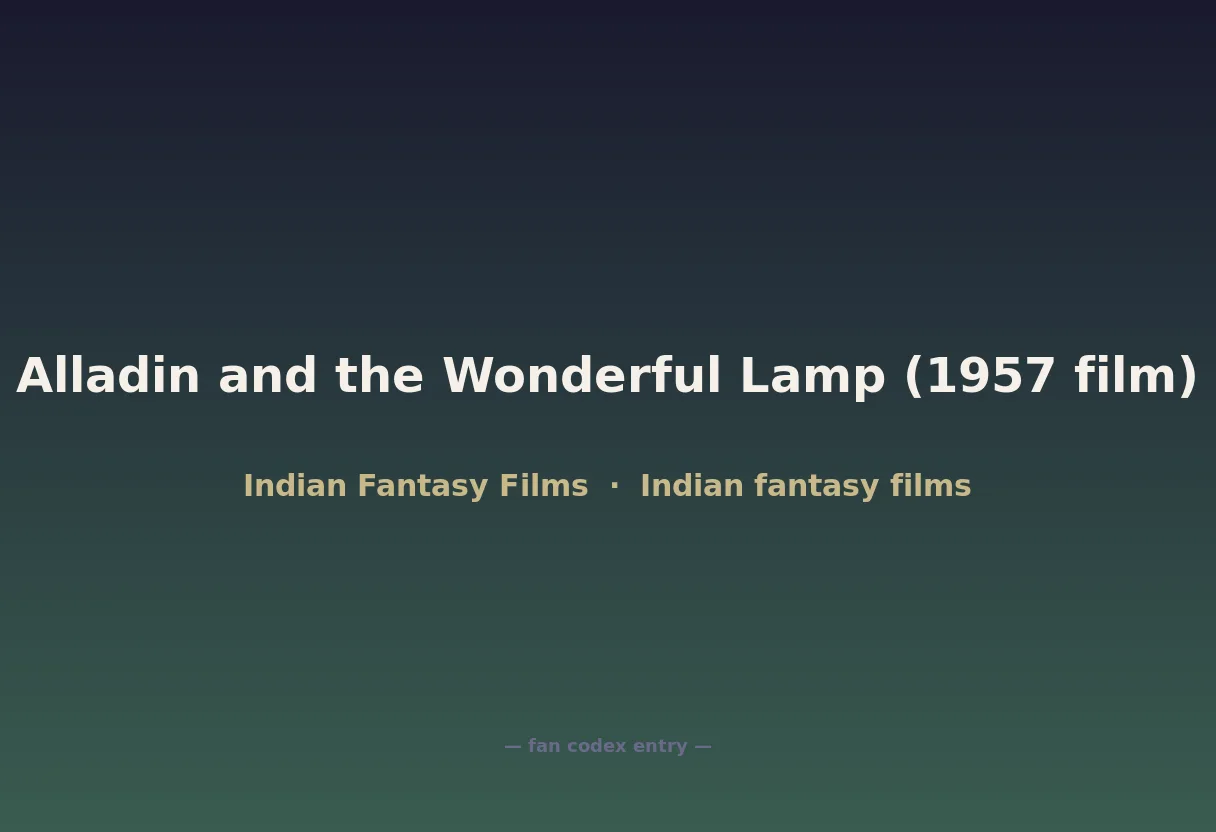 Alladin and the Wonderful Lamp (1957 film)