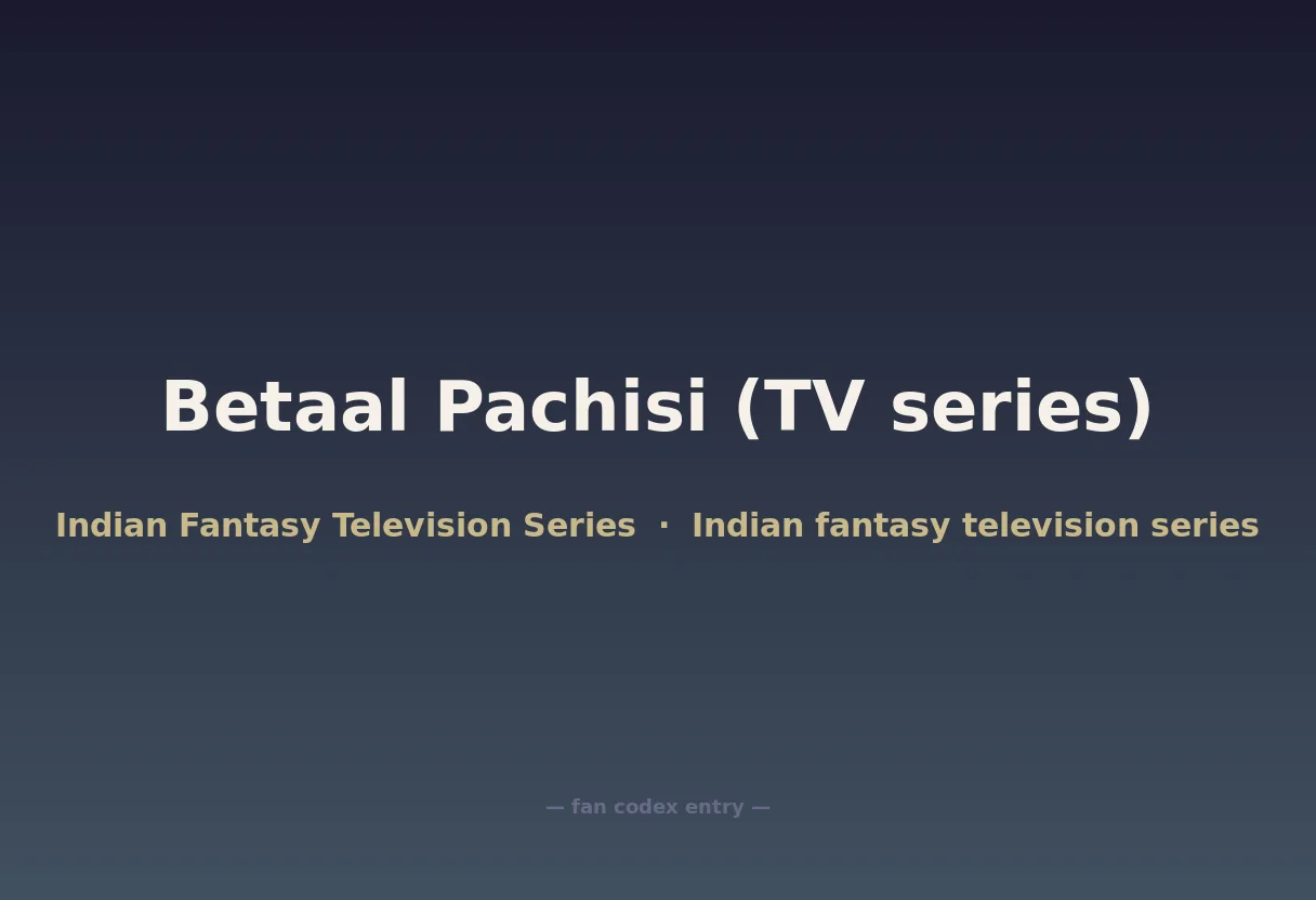Betaal Pachisi (TV series)