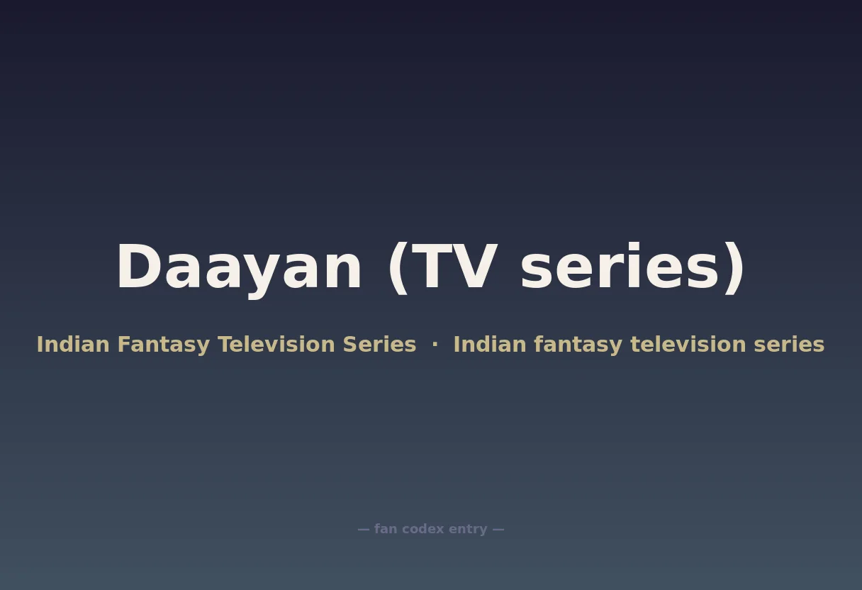 Daayan (TV series)