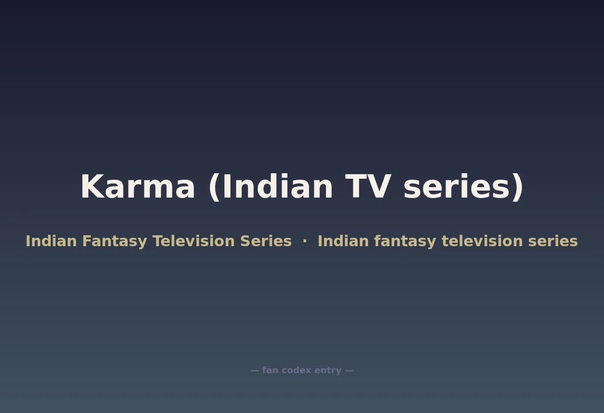 Karma (Indian TV series)