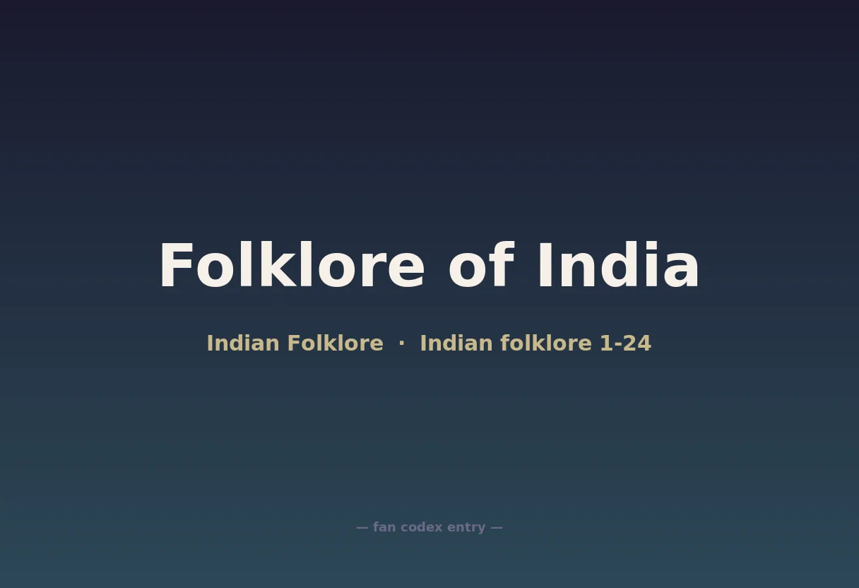 Folklore of India
