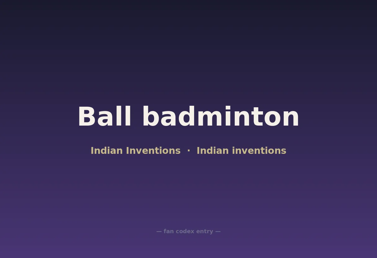 Ball badminton